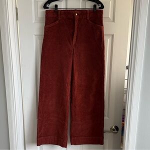 Favorite Daughter Wide Leg Corduroy Pants - Rust